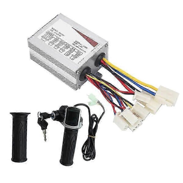 24V Elektrisk Scooter Børstet Controller Motor+Gashåndtag Twist Grip Kit