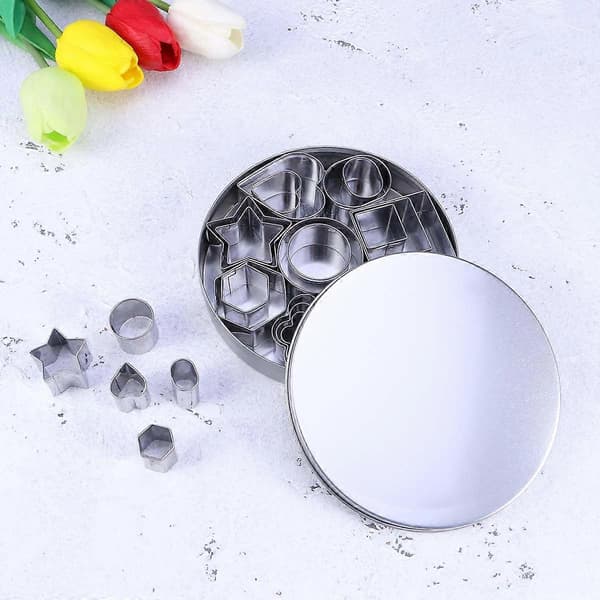 Cookie Cutters Sæt i Rustfrit Stål til Bagning med Stykker Cookie Cutters Sæt