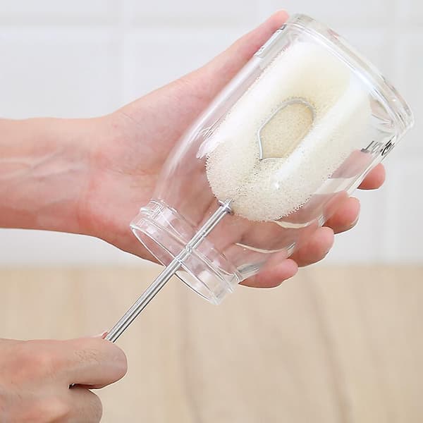 Langskaftet Svampebørste Til Vinglas Flaske Te Glas Kop