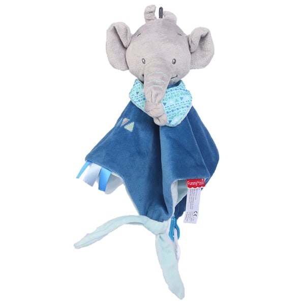 Nyfödd Mjuk Baby Nalle Puppet Toy Present Snuggle Baby Täcke Filt BU Blue