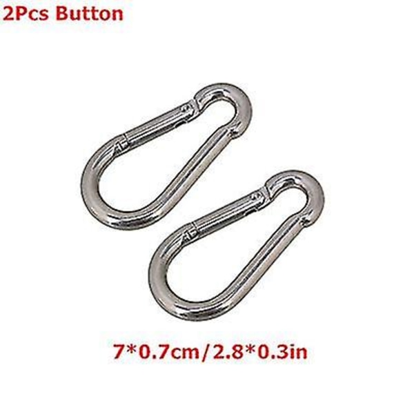 2m-5m kuntosalin vaijeri, raskaan teräksen vaihto-osat kotisalin kuntoilukaapelille, hihnapyörän lisävarusteet, halkaisija 5 mm 2Pcs Button