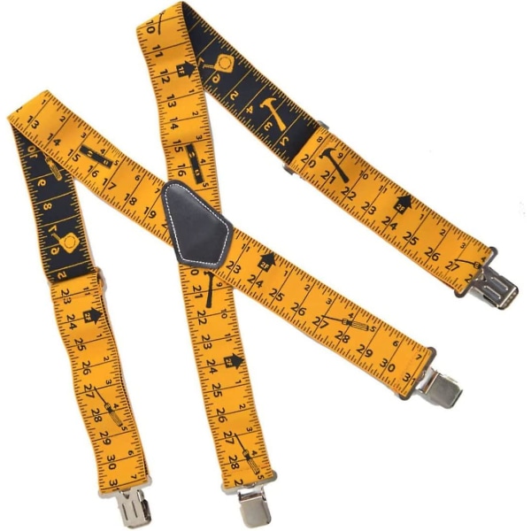 Kraftiga hängslen Arbetsredskap Bälteshängslar med starka clips Justerbara remmar X form Bekväma hängslen för män Kvinnor Hårdvaruverktyg Verktygsbälte (1 st,