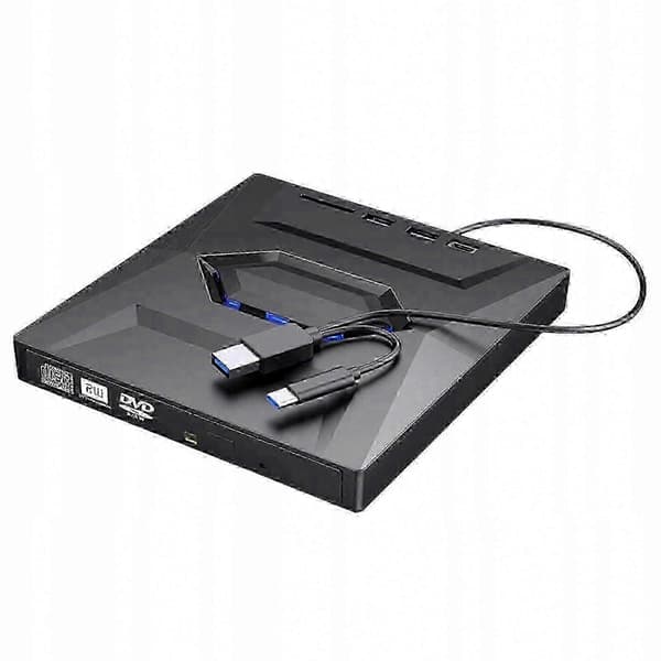 Ny Minidisc-afspiller Ekstern DVD-afspiller med computeroptager Sort Hk