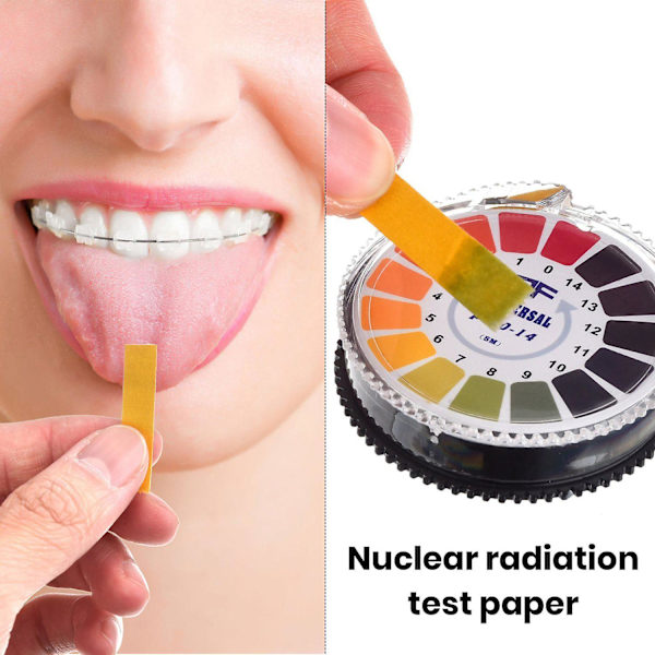 2 st PH-testpappersremsa Rulle Full Range Noggrann Mätning Universal Syra Testpapper PH Indikator