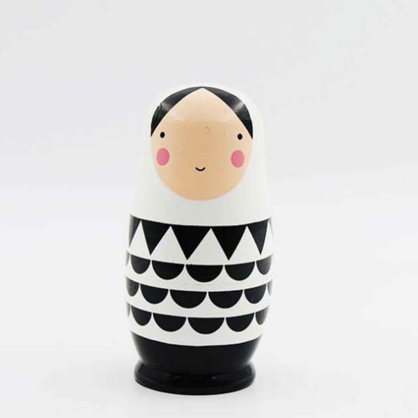 Udsalg Russiske Træ-Nesting Dukker Matryoshka Sæt 5 Stk Multicolor