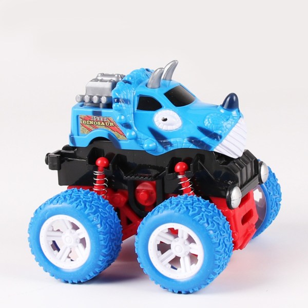 Dinosauruksen automalli Lasten lelut Palapeli Inertiaauto Inertia-nelipyörävetoinen maastoajoneuvo Blue One Size