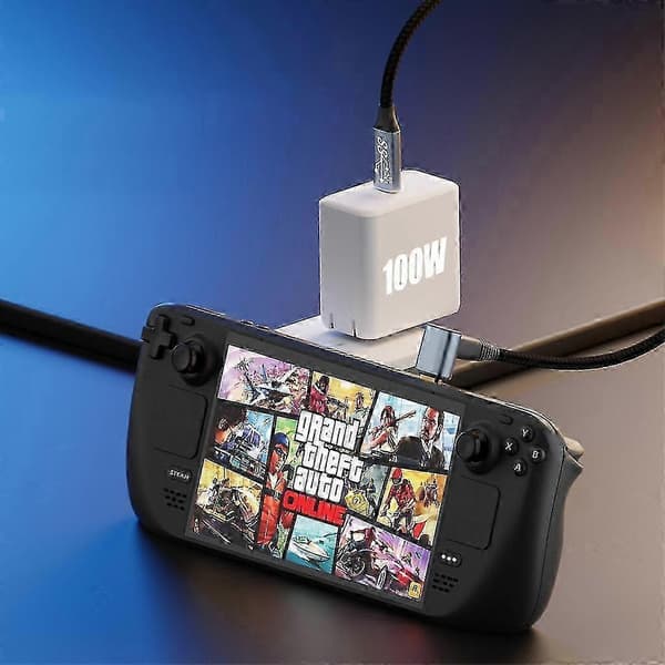 100W rettvinklet USB C til USB C-kabel, 0,5m-3m USB C til C Type-C hurtiglading f54 2m