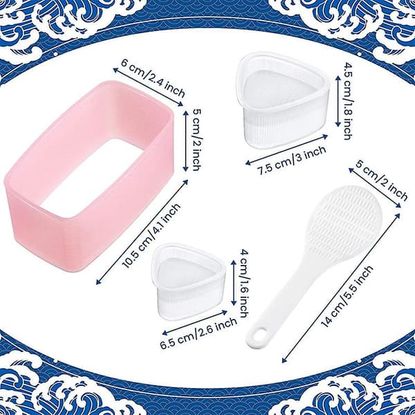 Musubi Press Sushi Maker formar Onigiri Form Icke-klibbig Risbollsform Hawaiian Sushi Maker för hemmet