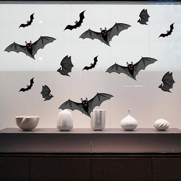 Halloween Bat Spider Irrotettava Ikkuna Tarra Seinätarra Kodin teemajuhlasisustus