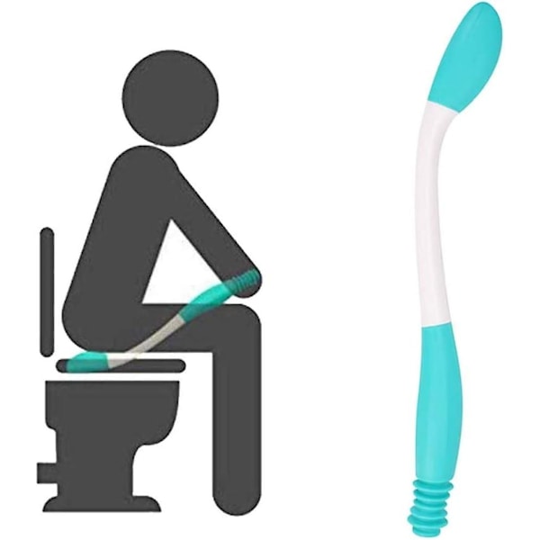 WC-paperin apuväline Pyyhin WC-paperin apuväline Työkalu Pitkän kahvan ulottuvuus Mukava pohjapyyhin itseavusteinen wc-apuväline raskaana oleville vanhuksille, vammaisille