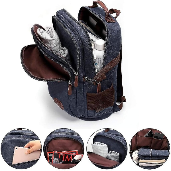 Laptop-rygsæk med usb-opladningsport til mænd/kvinder, kraftig vandtæt tyveri-taske til skolestuderende. Passer til 15,6 tommer bærbar_y