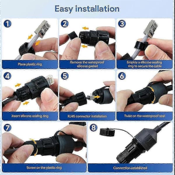 Starlink Ethernet-adapter Gen 3 Mini kabelforlænger til RJ45-kobling