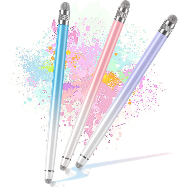 3st Stylus-pennor för pekskärmar, Stylus-penna för Iphone/ipad/surfplatta Android/microsoft/surface, kompatibel med alla pekskärmar