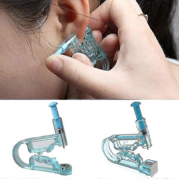 Engangs ørepiercingverktøy øredobbsett piercer studs (5 stk)