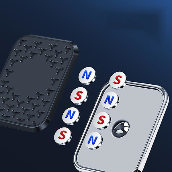 Bil magnetisk telefonfäste 720 grader roterande stark magnetisk sugfäste Autonavigationshållare Biltillbehör Partihandel| | 04-A