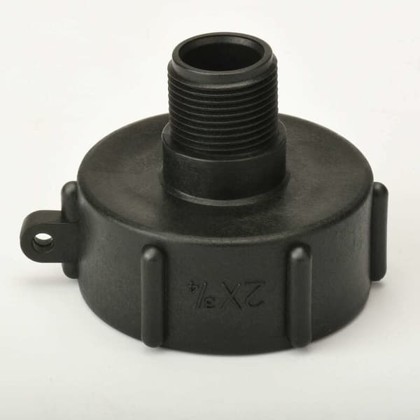 IBC-adapter S60 skrueforbindelse til IBC-vandtank 2 tommer til 3/4 tommer (1 stk)