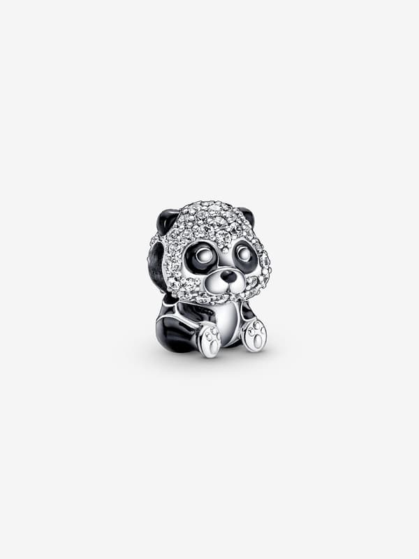 Pandora - Kimalteleva söpö pandariipus - Sterlinghopea iphone
