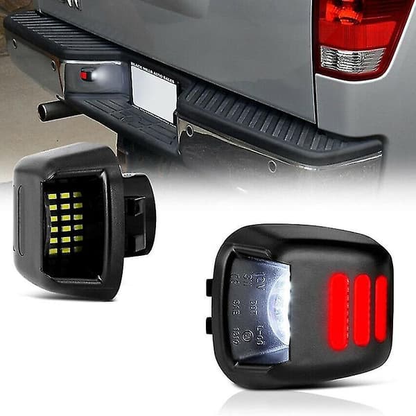 Bil LED Nummerpladelys Baglygte Vandtæt Baglygte Til Navara D40 2007-2016
