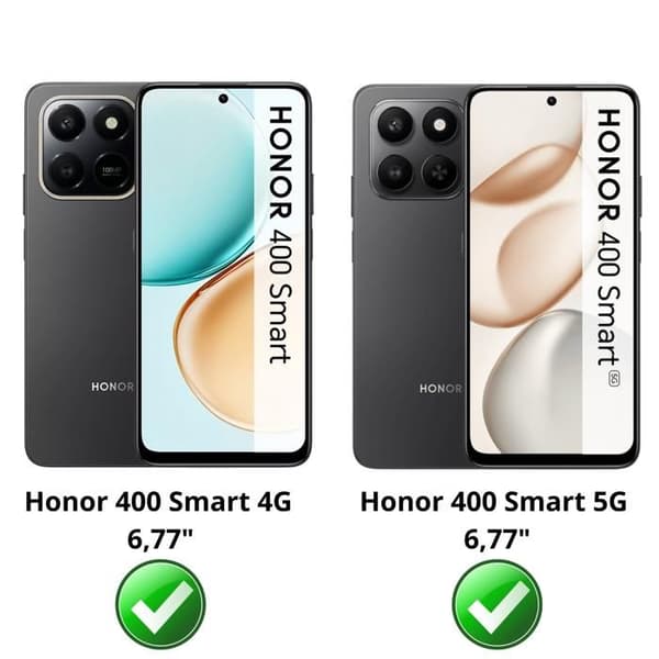 Etui til Honor 400 SMART - Sort pung med magnetisk klap til kortopbevaring Phonillico® Svart