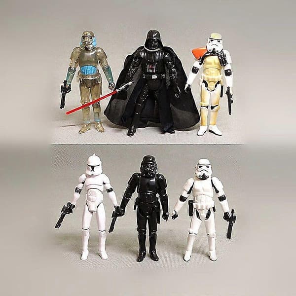 Star Wars 3,75-tommers artikulerte figurer (Stormtrooper/Clone Trooper) samleleker og dekor 4