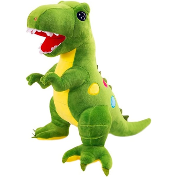 Dinosaur Plush Toy, 45 cm Stuffed Animal Dinosaur Toy Dinosaur Plush Green Tyrannosaurus Rex Dinosaur Kawaii Plush for Boys and Girls