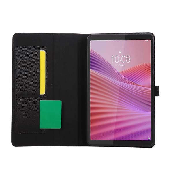 Stoftekstur Horisontal Flip Læder Tablet Etui Til Lenovo Tab K9 / Tab One Black