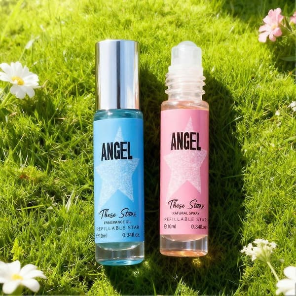 Angel Eau De Parfum Parfymolja för par, roll-on, delikat och subtil present AA blue