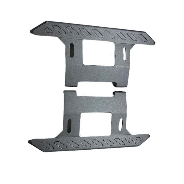 Til 1/10 klatrebil Axial Scx10 90046 90047 Metal Pedal Side Pedal Upgrade Fittings, sort Black