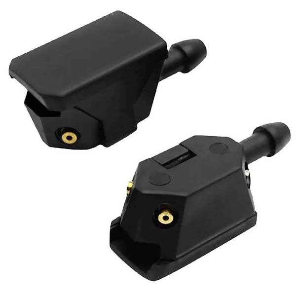 2 stk. bilrudeviskerblad sprøjtedyse Justerbar 4-vejs opgradering installeret på 8 mm 9 mm arm til biltilbehør black