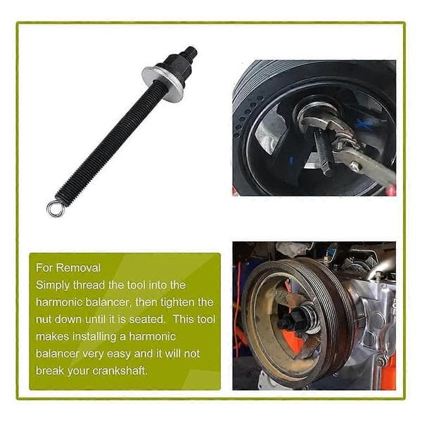 LS Harmonic Balancer Installation Puller Pulley Tool Kit för Chevrolet SBC BBC GM 5.3 5.7 6.0 6.2L Svart