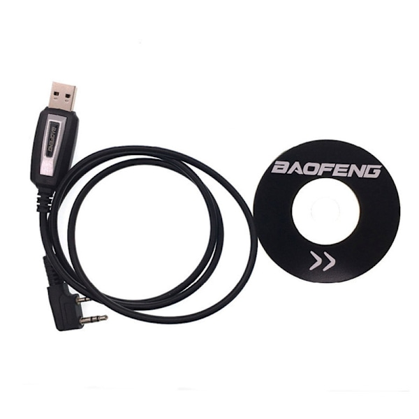 Vandtæt USB-programmeringskabel med driver-CD Firmware til BaoFeng UV5R/888s Walkie Talkie K-stikkabel