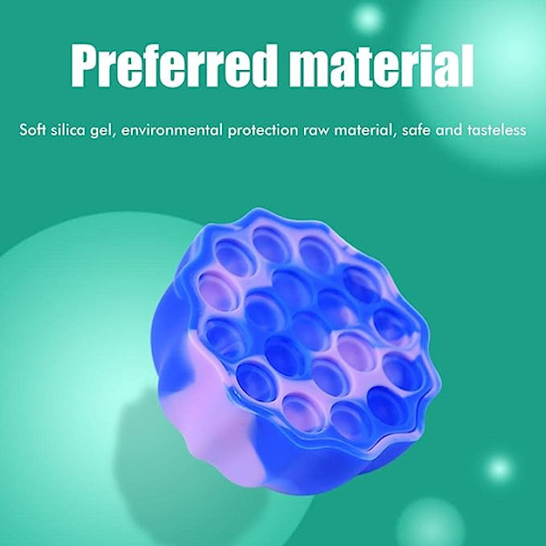 Lotus Push Bubble Sensorisk Fidget Legetøj Silikone Stress Relief Legetøj