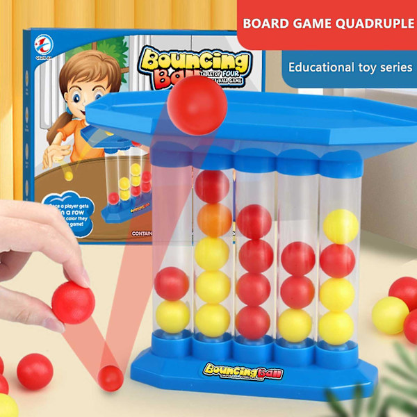 Interaktivt hoppende boldbrætspil - Interessant hoppende boldspil - Legetøjssæt til børn og familiefester - Bordtennisboldlegetøj - XinHan