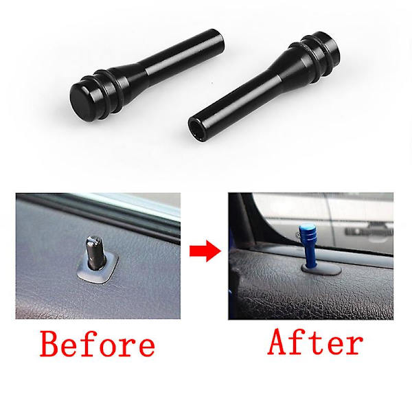 Bil Aluminiumlegering Auto Säkerhet Dörr Låsstift Universal Bil Lastbil Invändig Dörr Lås Knopp Dra Pins Lock Inredningsdekoration|lås &amp; Hårdvara| Red