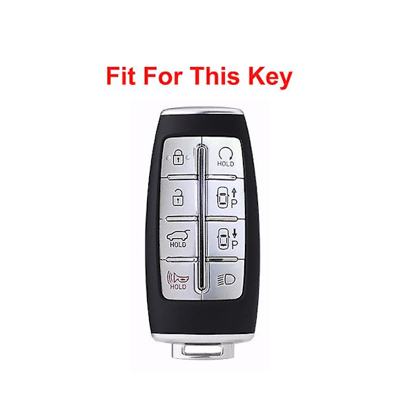 Bil Tpu Case Cover Hållare För Hyundai Genesis Gv70 Gv80 Gv90 2020 2021 2022 Auto Interiör Styling Tillbehör| | Red