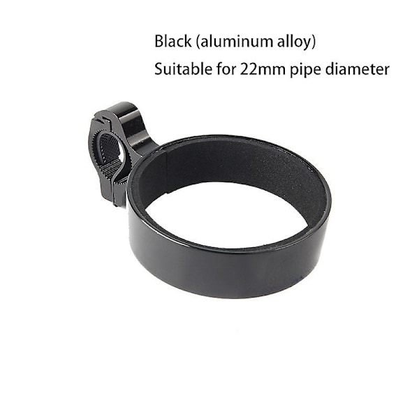 Retro cykelstyre kaffekopp Hela aluminiumlegering Vattenkoppshållare Mjölkte kopphållare Vattenkokare Styrställ - Cykelflaskhållare black 22mm
