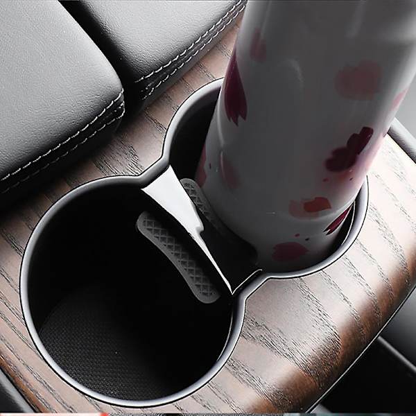For Tesla Model X S 2012 2020 Biltilbehør Vannkoppholder Limiter koppholderklips| |
