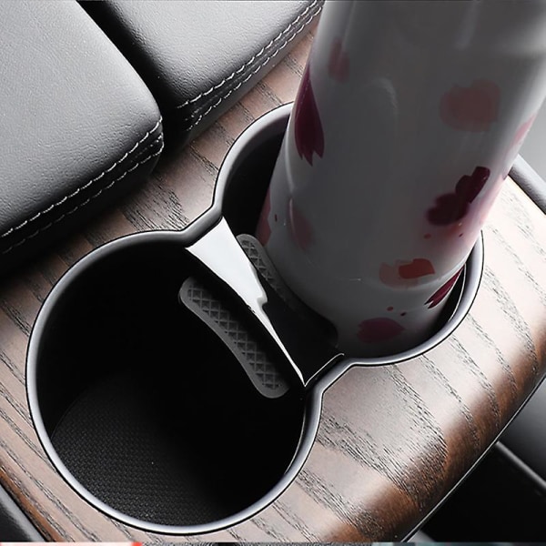 För Tesla Model X S 2012 2020 Biltillbehör Vattenkoppshållare Limiter Cup Holder Clip| |