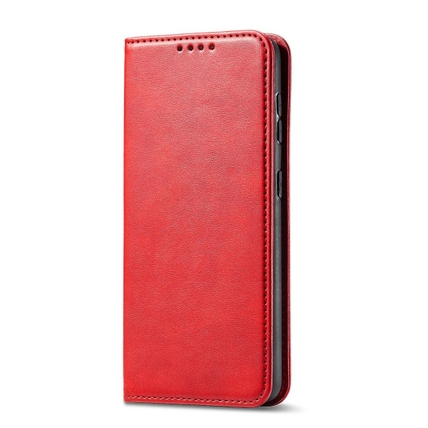 För Lg G8 Thinq Calf Texture Magnetisk Horisontell Flip Case med hållare & kortfack & plånbok