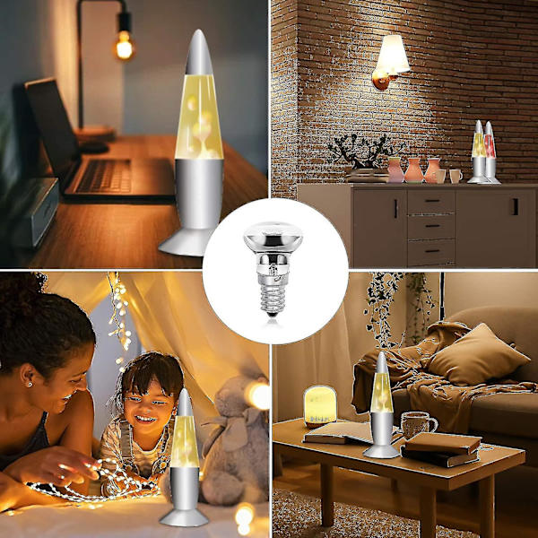 30w E14 R39 Lava Lamp Reflector Lamp, Dimbar E14 Base R39 Heat Lamp, Ac220-240v 4 Pack