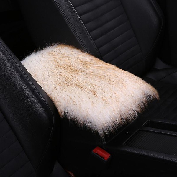 Fuskpäls Bil Plysch Cover Auto Mittarmstöd Konsoldyna Ull Kudde Skydd Universal Bil Bil Interiör Tillbehör| | 4