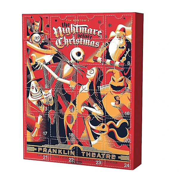 Halloween-hahmo Docka Adventskalender Painajainen ennen joulua-teema Innehåller 24 juontaja 24 dagars Countdown Calendar_m