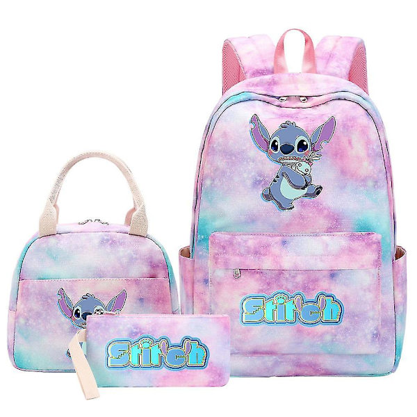 3 stk Lilo Stitch Rygsæk Kvinde Mand Rejse Skoletaske Høj kvalitet Teenagere Mochilas 10