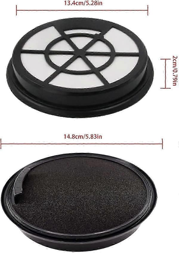 4-pack ersättningsfilter kompatibla med Eureka WhirlWind påslös dammsugare, kompatibla med NEN110A, NEN110B, NEN110D