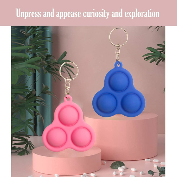 2st Fidget Simple Dimple Toy, Mini Dimple Fidget Toys, Stress Relief Leksaker kompatibla med vuxna och barn Pedagogiska leksaker för att lindra ångest och