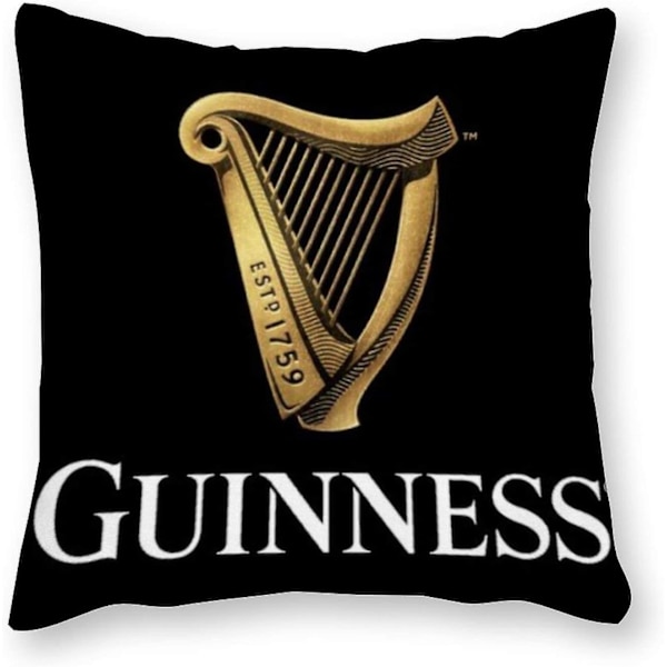 Guinness kuddkudde - Pop Art - Canvas örngott enkel - Utan fyllning - 45x45cm (Endast överdrag)