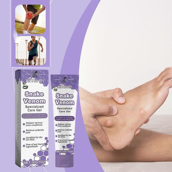 Ormgift Smärt- och Benläkande Kräm, Ormgift Ledterapi Smärtlindrande Gel, Ormgift Smärtkräm, Lindra Ledvärk