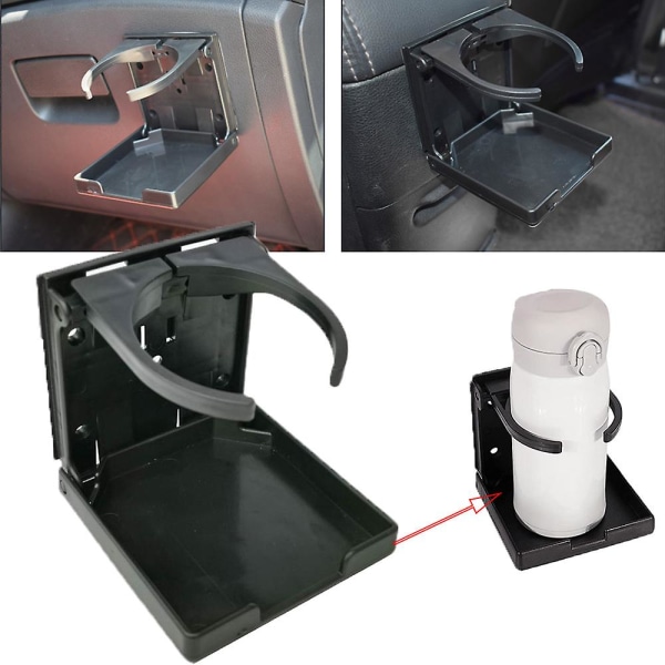 Universal Car Truck Drikkeflaske Koppholder Stativ Sammenleggbar Høykvalitets Abs Plast For Bil Truck Bilrekvisita Bil Styling - Drikkeholdere Beige