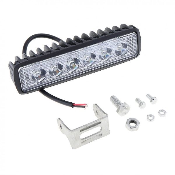 18w 6 Led bil arbeidslys Drl Spotlight Høy Bright Vanntett Auto Offroad Suv Truck Frontlykter Kjørelampe 12v Biltilbehør|signallampe|