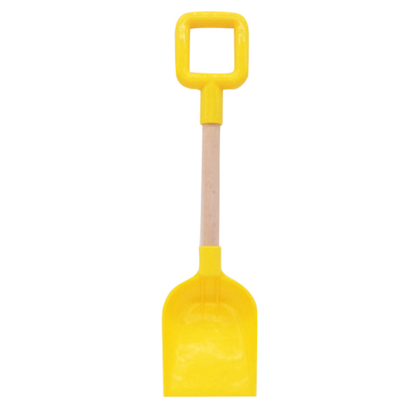 1 STK Snøskuffe for barn Strandspade for barn med trehåndtak Yellow One Size